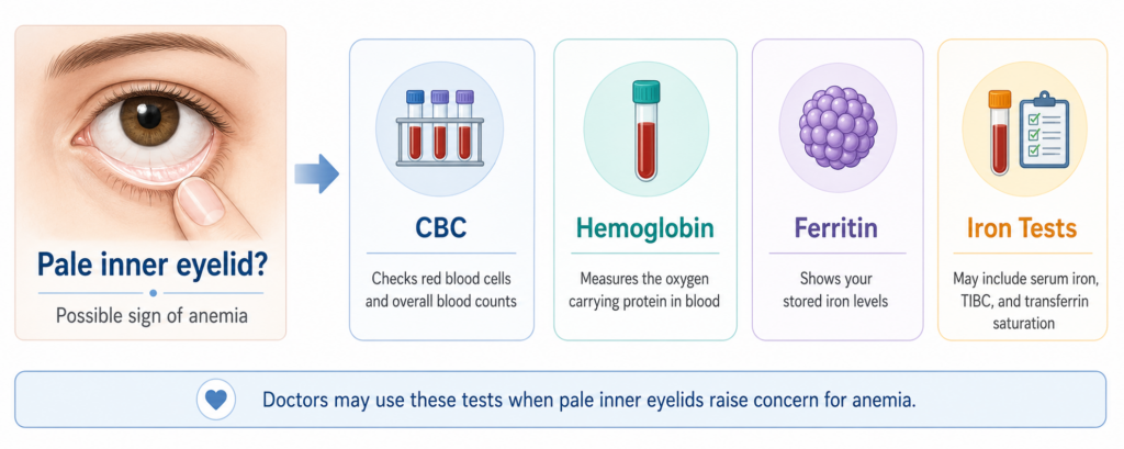 Simple Pale-inner-eye-lid-anemia-CBC-hemoglobin-ferritin-and-iron-tests.