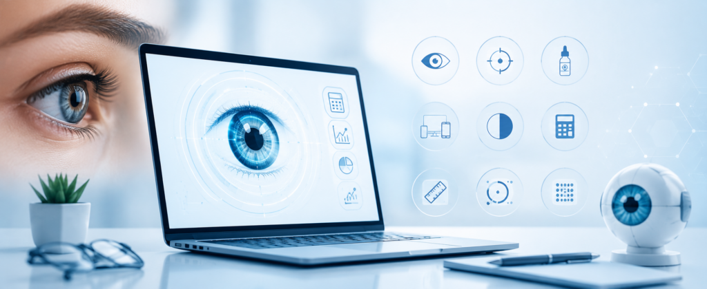 online eye test tools and calculators.
